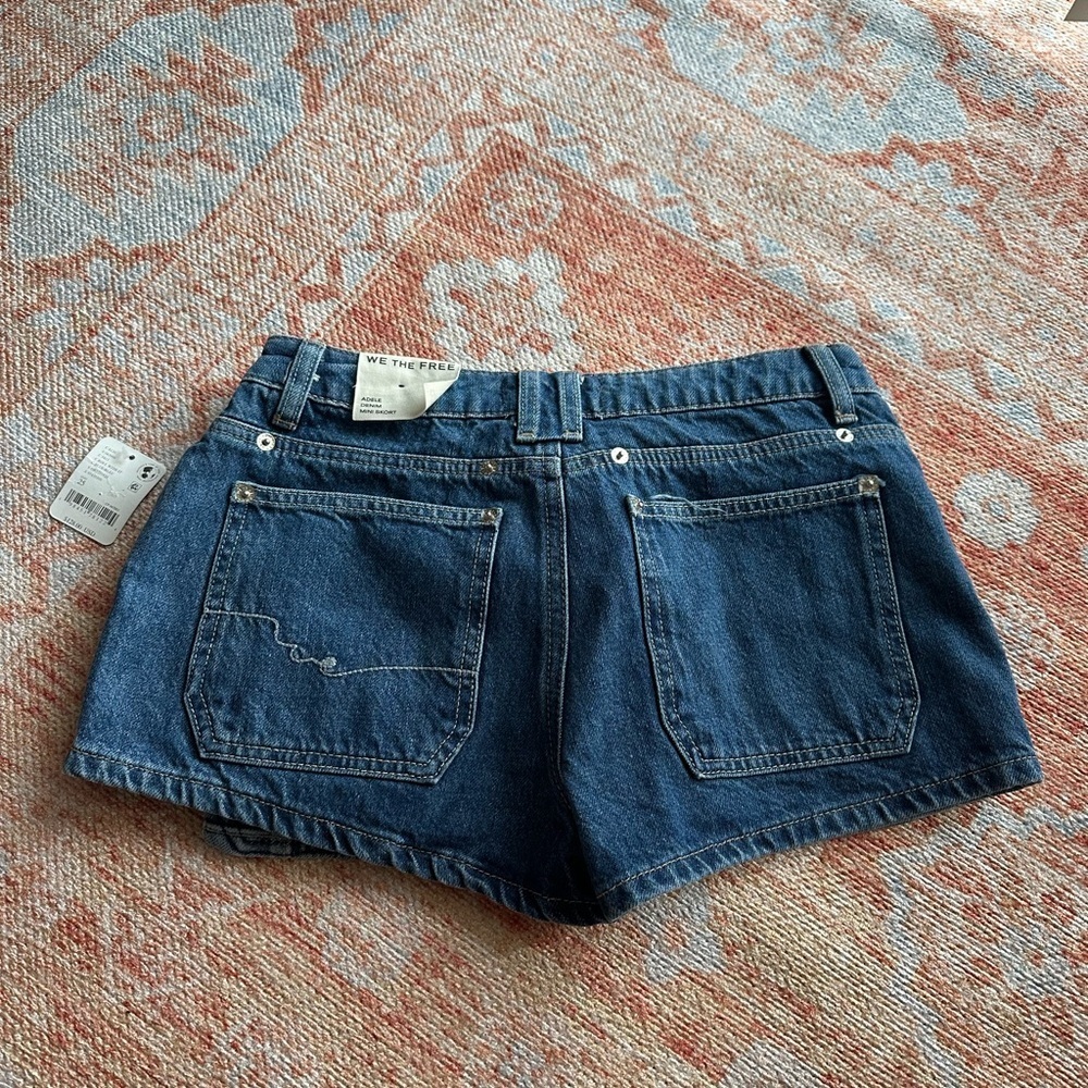 NWT We The Free - Adele Denim Skort size 25 low rise grunge utility - Picture 5 of 11